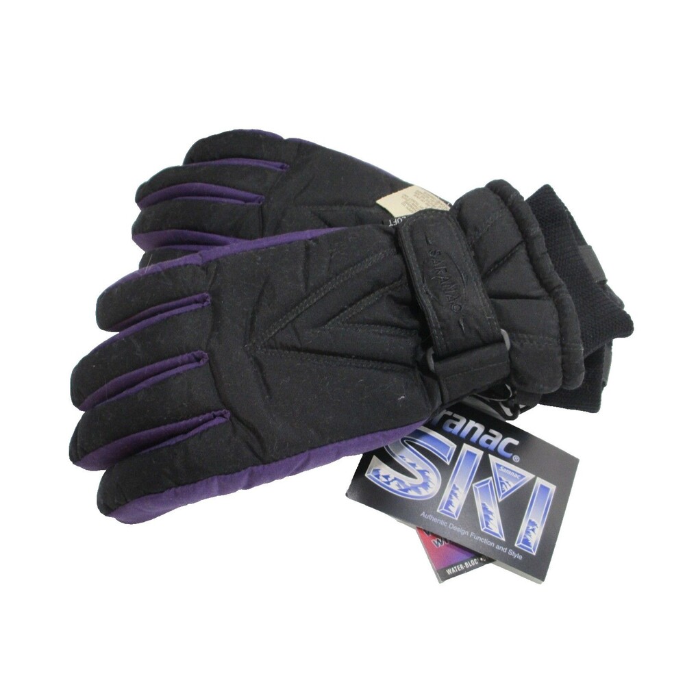 Vintage Saranac Ski Gloves Women Size M (8) Waterproof Adjustable NWT
